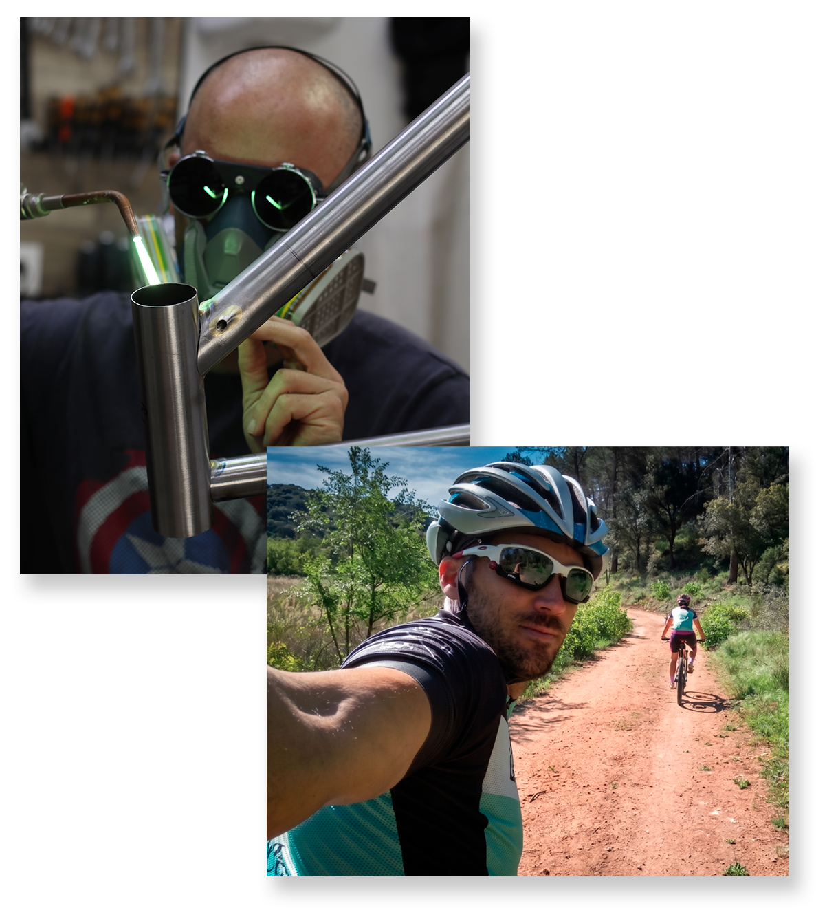 Carlos, founder of Oxia Cycles, in the workshop
