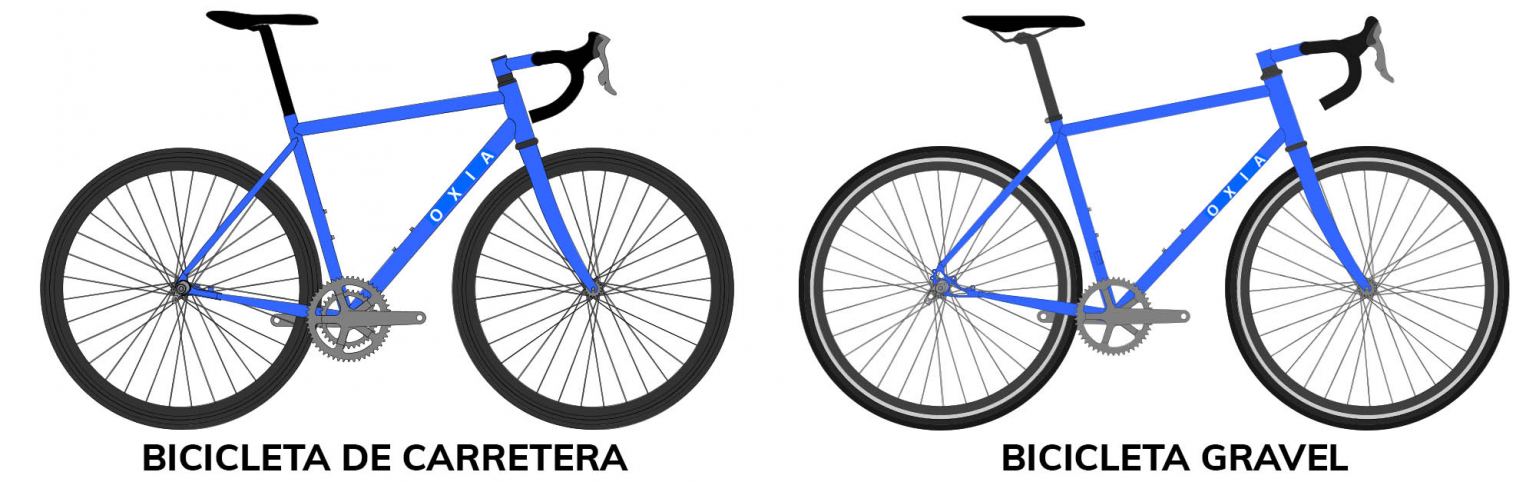 Differences between a gravel bicycle and a road bicycle